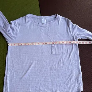 Stars above Women's Soft Lavender and white stripe Pajama Top thumbnail 10