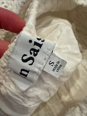 Anthropologie En Saison Puff Sleeve Midi Dress in white S thumbnail 5