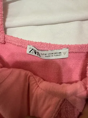 Zara Pink Tweed Corset Top thumbnail 3