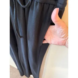 Barefoot Dreams Jumpsuit Medium Black Sleeveless Tie Waist Wide Leg Casual thumbnail 6