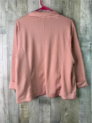 Maurice’s XL Ribbed Textured Open Front w/3/4 Sleeves w/Cuff thumbnail 2