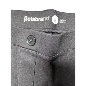 Betabrand Women's Black High Rise Straight Leg Yoga Dress Pants Size medium thumbnail 6