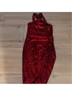 NEW Wedtrend Sparkly Halter Formal Cocktail Dress Midi Shimmer S thumbnail 7