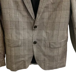 Zara Woman Plaid Comfort Knit Blazer Jacket Size XL (44) Brown Black thumbnail 4