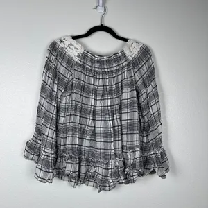 Ann Taylor LOFT Women's Plaid Blouse Sz M thumbnail 7