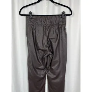 Brochure Walker Brown Faux Leather Juniper Straight Leg Crop Pants Sz.S thumbnail 11