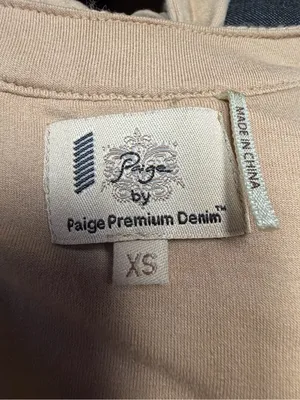 Paige Premium Denim XS Blush Pink Side Tie Bubble Hem Tank Top thumbnail 8