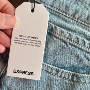 Express Ankle Jeans Light Wash Blue Straight Cropped Women Sz 14 NEW thumbnail 5