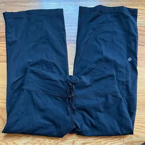 Lululemon black wide leg crop pants thumbnail 1
