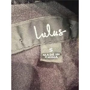 NWT Lulus Women’s Evalina Black Floral Print Mock Neck Midi Dress Size Small thumbnail 5