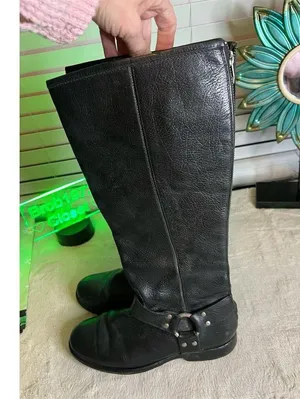 Frye Women's Phillip Harness Tall Riding Boots Black Size 8 B thumbnail 11