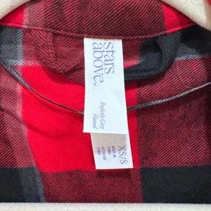 Stars Above Red and Black Plaid Robe- size XS/S thumbnail 3