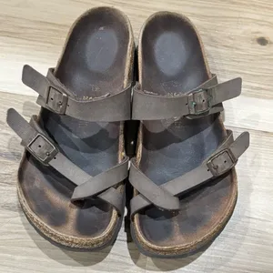 Birkenstock Mayari Buckle Slides Sandals Women’s (36) 5.5 thumbnail 1