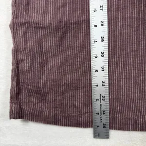 Garnet Hill Womens 0 Plum Striped 100% Linen Drop Waist Shift Dress 45889 thumbnail 5