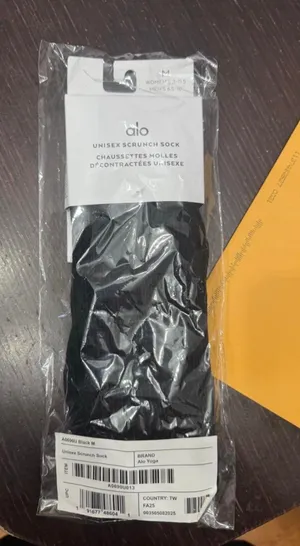 Alo Yoga black scrunch socks size M thumbnail 1