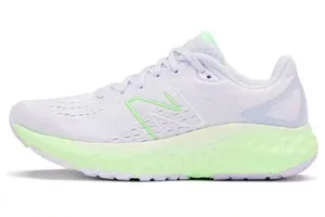 New Balance White Shoe with Neon Green Accents thumbnail 1