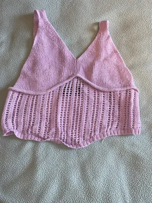 Cider Light Purple Lilac Knit Crop Tank thumbnail 5