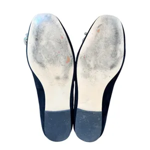 J.Jill Black Suede Crystal Bow Ballet Flats Slip On‎ Shoes Women Size 6 coquette thumbnail 6