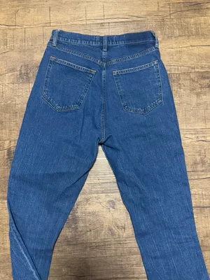 Abercrombie & Fitch Dark Wash High Rise Slim Straight Jeans Size 27 / 4 Long thumbnail 7