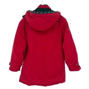 VTG L.L. Bean Penobscot Parka Medium Petite Red Goose‎ Down Hooded Jacket Coat thumbnail 4
