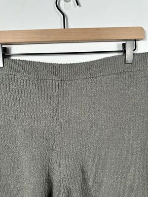 Free People FP Beach Gray Knit Lounge Shorts‎ Women’s Size Large Cozy Ribbed thumbnail 5