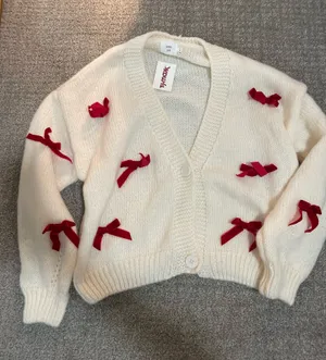 Bow sweater White Size M thumbnail 1