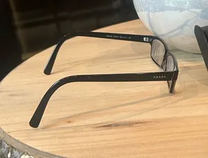 Prada Classic Black Rectangular Eyeglasses VPR 07E 2AJ-1O1 140/BP5167754 thumbnail 1