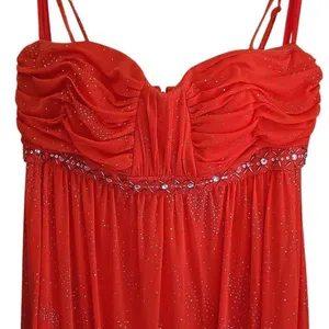 Newport News Prom dress with spaghetti straps, jewel embellished. Event gown. Si thumbnail 2