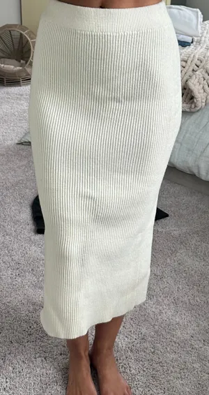Double Zero Midi Skirt Ribbed thumbnail 1