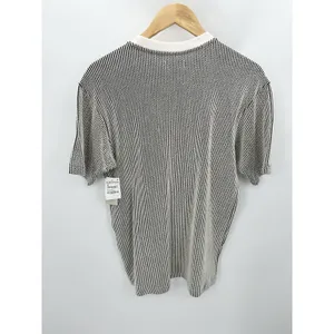 BP Shirt Women XXS NWT Black White Stripe Crew T-Shirt Tee‎ Minimal Oversized thumbnail 2