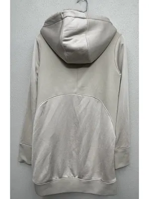 Athleta Triumph Hoodie Dress Women Small Beige Pockets Athleisure Hooded thumbnail 2