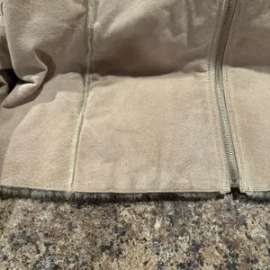 Guess Jacket Genuine Leather Vintage Penny Lane Y2K Faux Fur Lined Aviator Large thumbnail 9