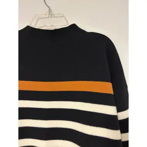 Jones New York Jones & Co Striped‎ Sweater Black White Orange Size M Relaxed Fit thumbnail 3