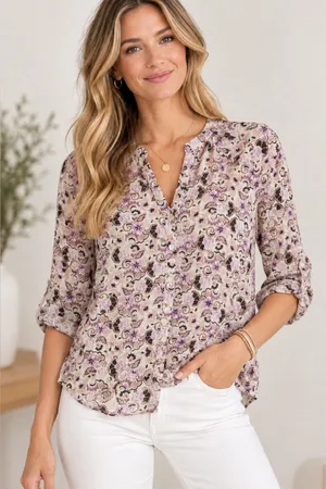 Z Supply for EVEREVE Floral Paisley Blouse Medium thumbnail 1