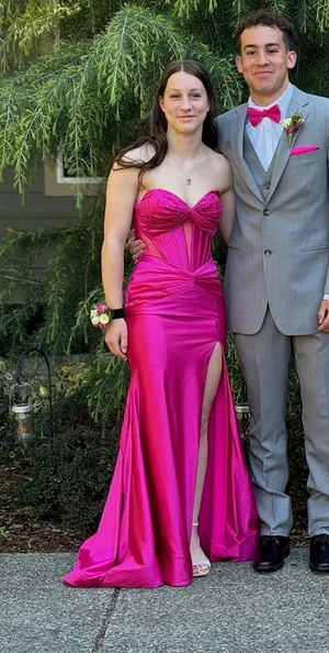 Ellie Wilde Prom Dress pink thumbnail 1