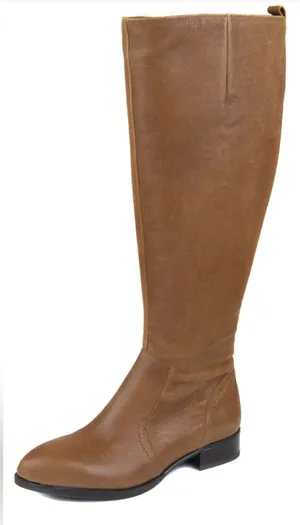 Nine West Women's Tall Leather Riding Boots - Brown Size 6.5 New in box thumbnail 1