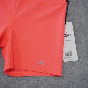 Alo Yoga Women's Large 5" Airlift Energy Shorts Bright Fluorescent Pink Coral thumbnail 2