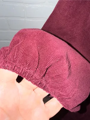 LOFT Corduroy Bow Tie-Front Mini Dress in Burgundy thumbnail 7