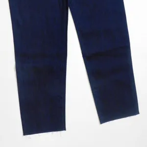 NWT!! WEWOREWHAT Low Rise Dad Jeans Dark Wash Blue Raw Hems Denim Casual Size 27 thumbnail 4