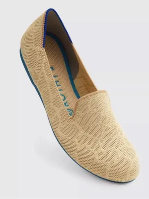 Rothy’s Flat Slip on Loafer Shoes in Safari Gold Giraffe Print thumbnail 1