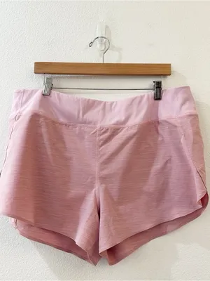 ATHLETA Run With It Textured 3.5”‎ Short Pink Size x-Large thumbnail 4