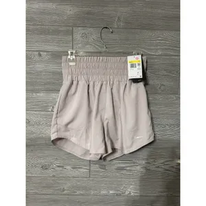 Nike One Women's Dri-FIT Ultra High-Waisted 3"‎ Brief-Lined Shorts, Purple, Sz S thumbnail 3