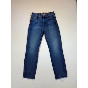 7 For All Mankind Roxanne Ankle Jeans Women Size 26 Blue Denim Frayed Hem thumbnail 2