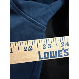 Lululemon Relaxed Cropped Crewneck Sweatshirt Navy Blue Fleece Pullover 3915 thumbnail 5