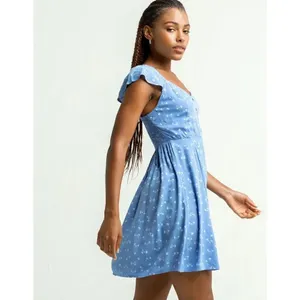 ✨Billabong Forever Yours Mini Sz Medium Blue Dress✨ thumbnail 5
