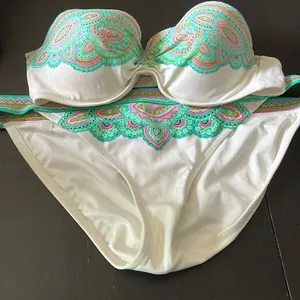 Victoria's Secret COPY - Bikini Large bottoms 38C top. GUC. thumbnail 1