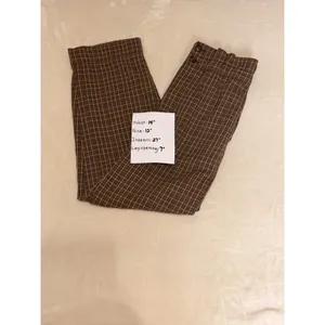 Madewell‎ Plaid Paperbag Waist Tapered Pants Size 0 High Rise Cropped Trouser thumbnail 6