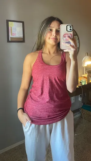 Red lululemon tank top thumbnail 1