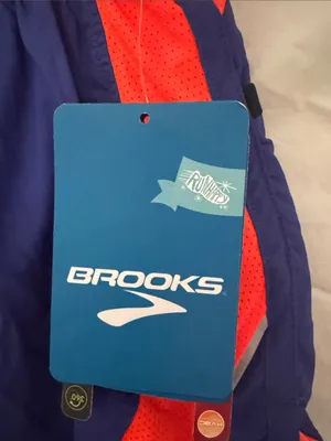 Brooks Women's Navy and Orange Athletic Running Shorts thumbnail 4