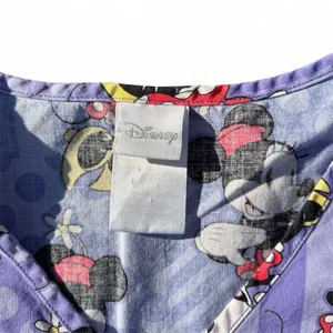 Disney Minnie Mouse Light Purple Scrub Top thumbnail 3